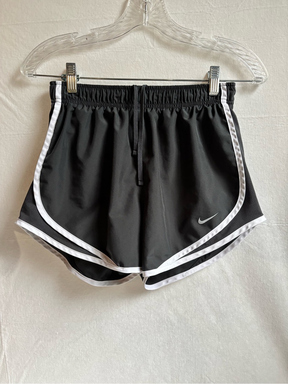 Nike Charcoal Athletic Shorts with White Piping